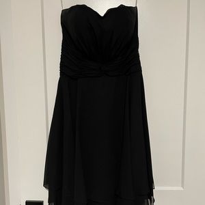 Christina Wu Short Black Bridesmaid Dress